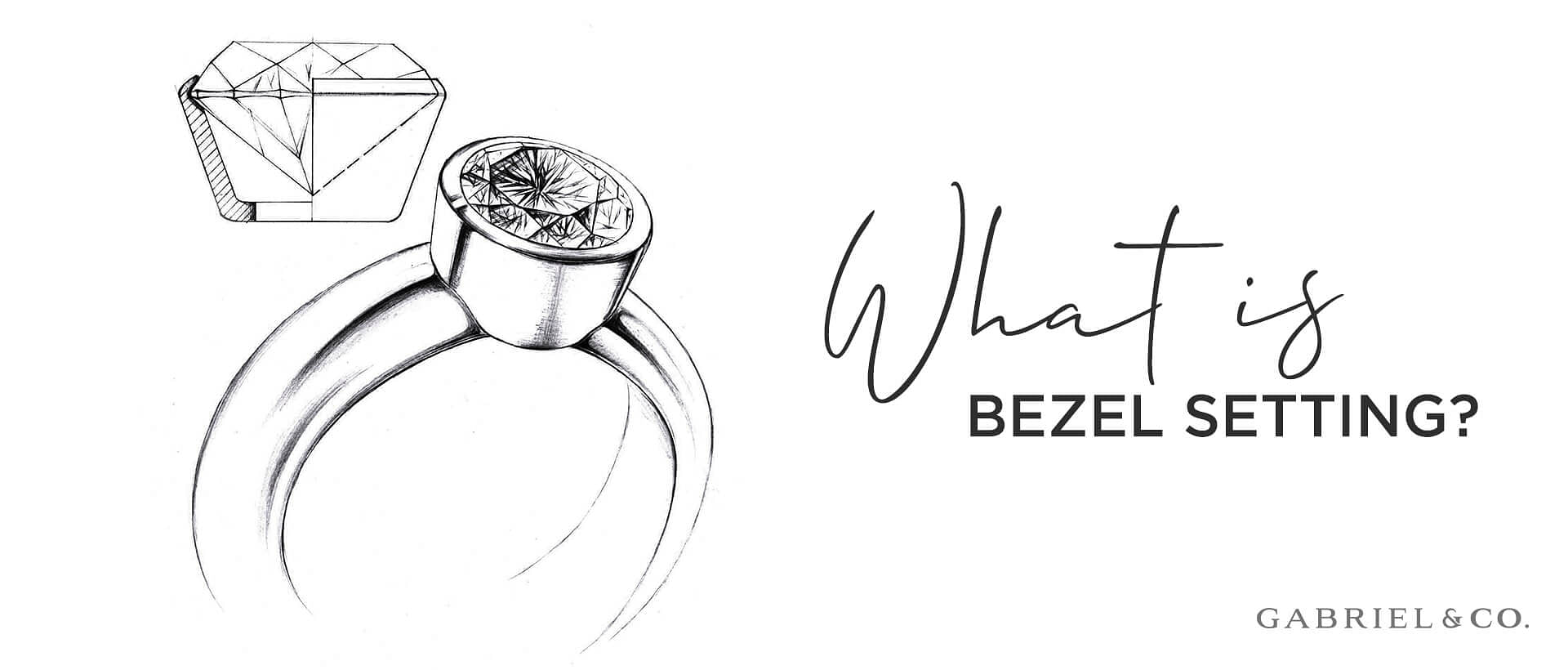 14K W/G Half Bezel Lab Grown Diamond Engagement Ring - Francis Jewellers