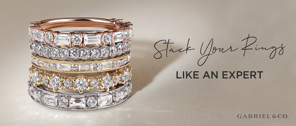 Buy The Precious One 7 Stone Stackable Rings In Gold Plated 925 Silver from  Shaya by CaratLane