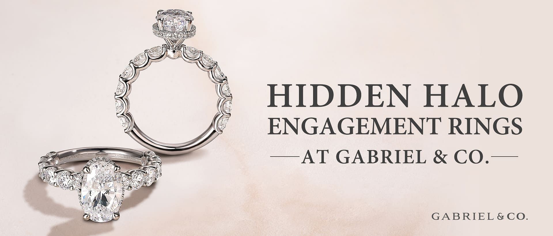 Hidden Halo Engagement Ring