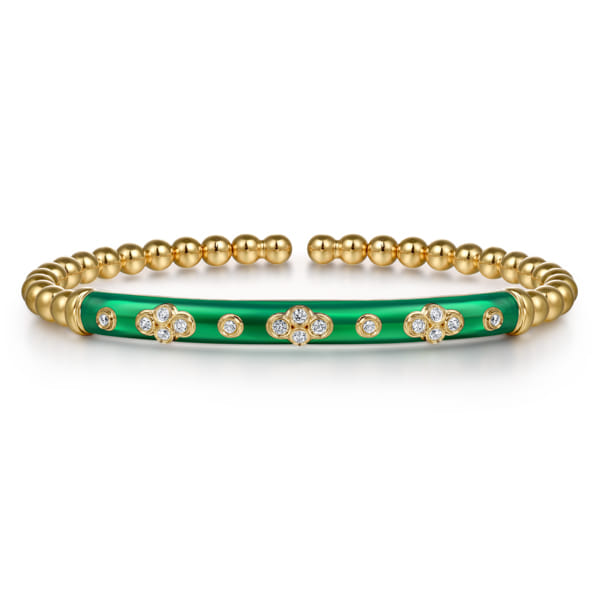 Green Enamel Bracelet