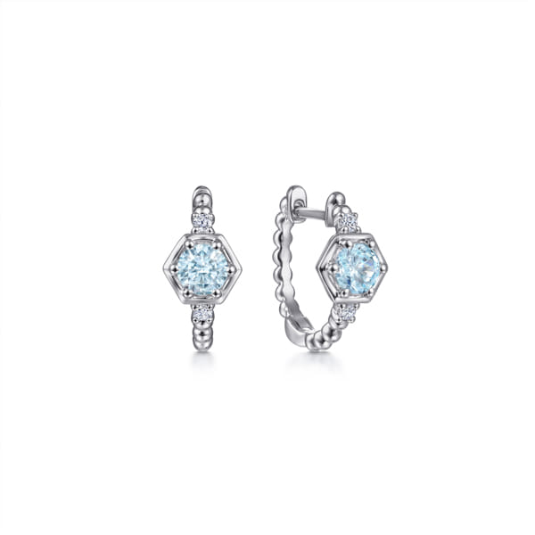 Blue Topaz vs. Aquamarine Aquamarine Earrings