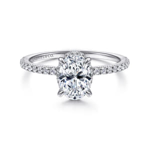 Hidden Halo Engagement Rings at Gabriel & Co. Hidden Halo Engagement Rings