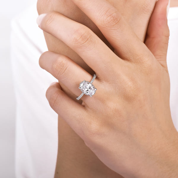 Oval-Cut Engagement Ring