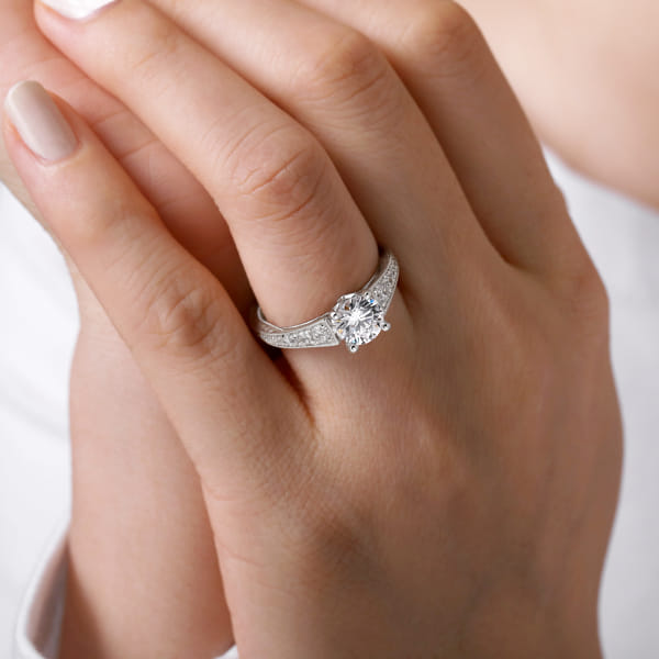 wide band engagement rings