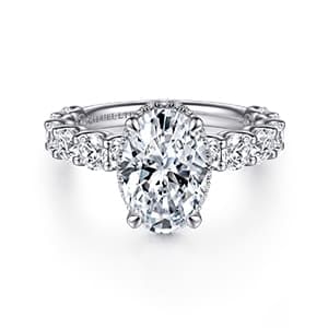 Hidden Halo Engagement Rings at Gabriel & Co. Hidden Halo Engagement Rings