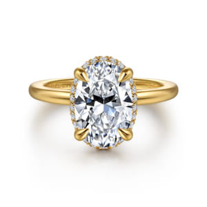 Hidden Halo Engagement Rings at Gabriel & Co. Hidden Halo Engagement Rings