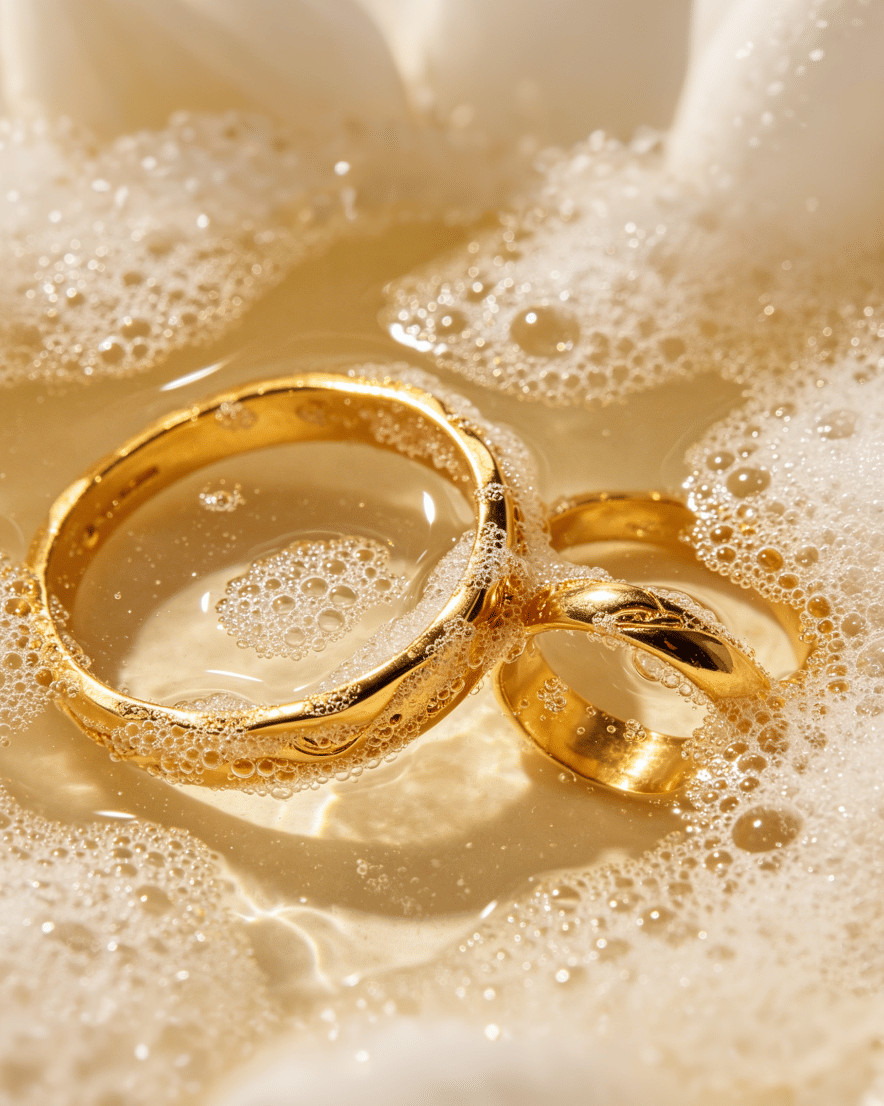 How to Clean Gold Jewelry Safely at Home