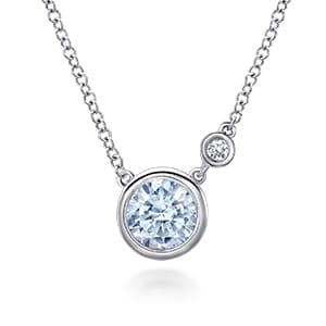 Aquamarine Necklaces for March Born Aquamarine Necklaces