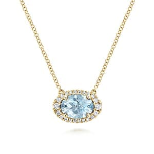 Aquamarine Necklaces for March Born Aquamarine Necklaces