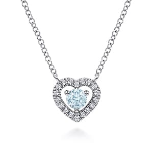 Aquamarine Necklaces for March Born Aquamarine Necklaces