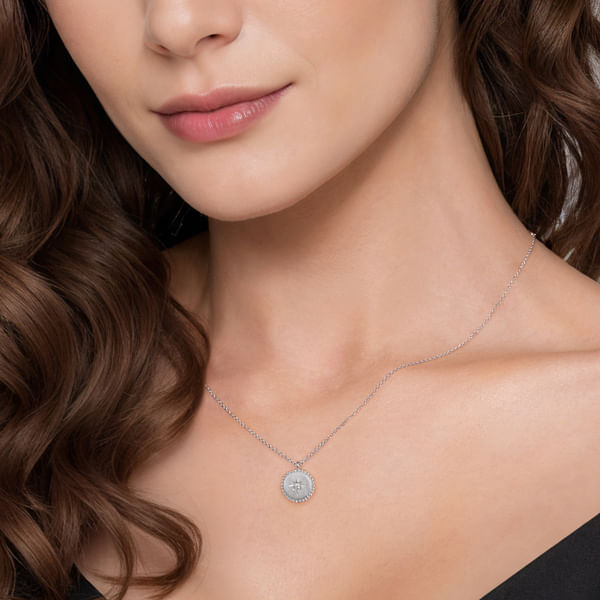 925 Silver Medallion Bujukan Necklace. SKU: NK7907SV5JJ