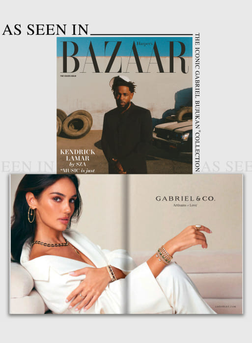 Gabriel & Co. featured in Bazaar