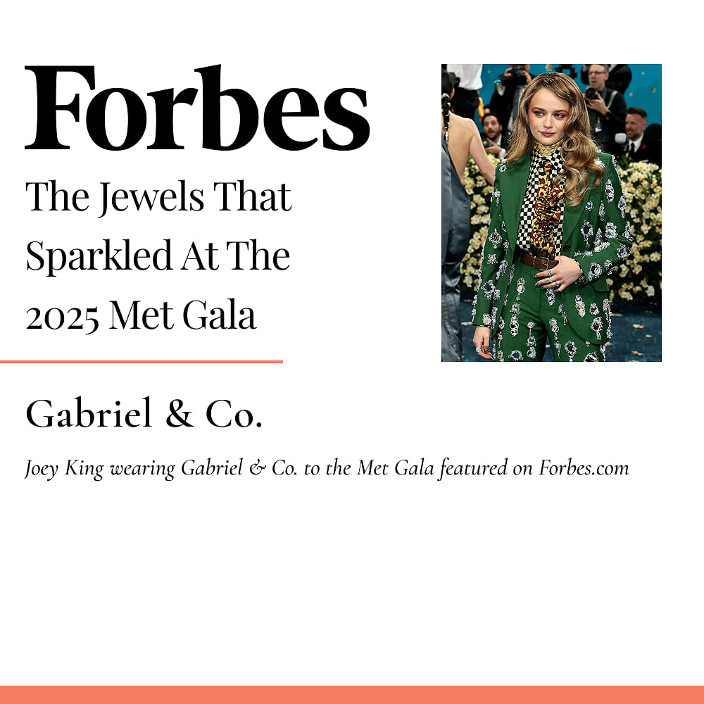 Joey King wearing Gabriel & Co. to the Met Gala featured on Forbes.com 