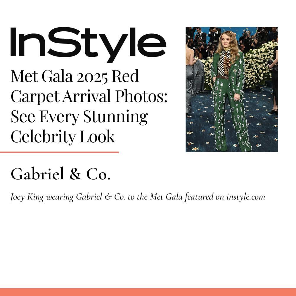Joey King wearing Gabriel & Co. to the Met Gala featured on instyle.com 