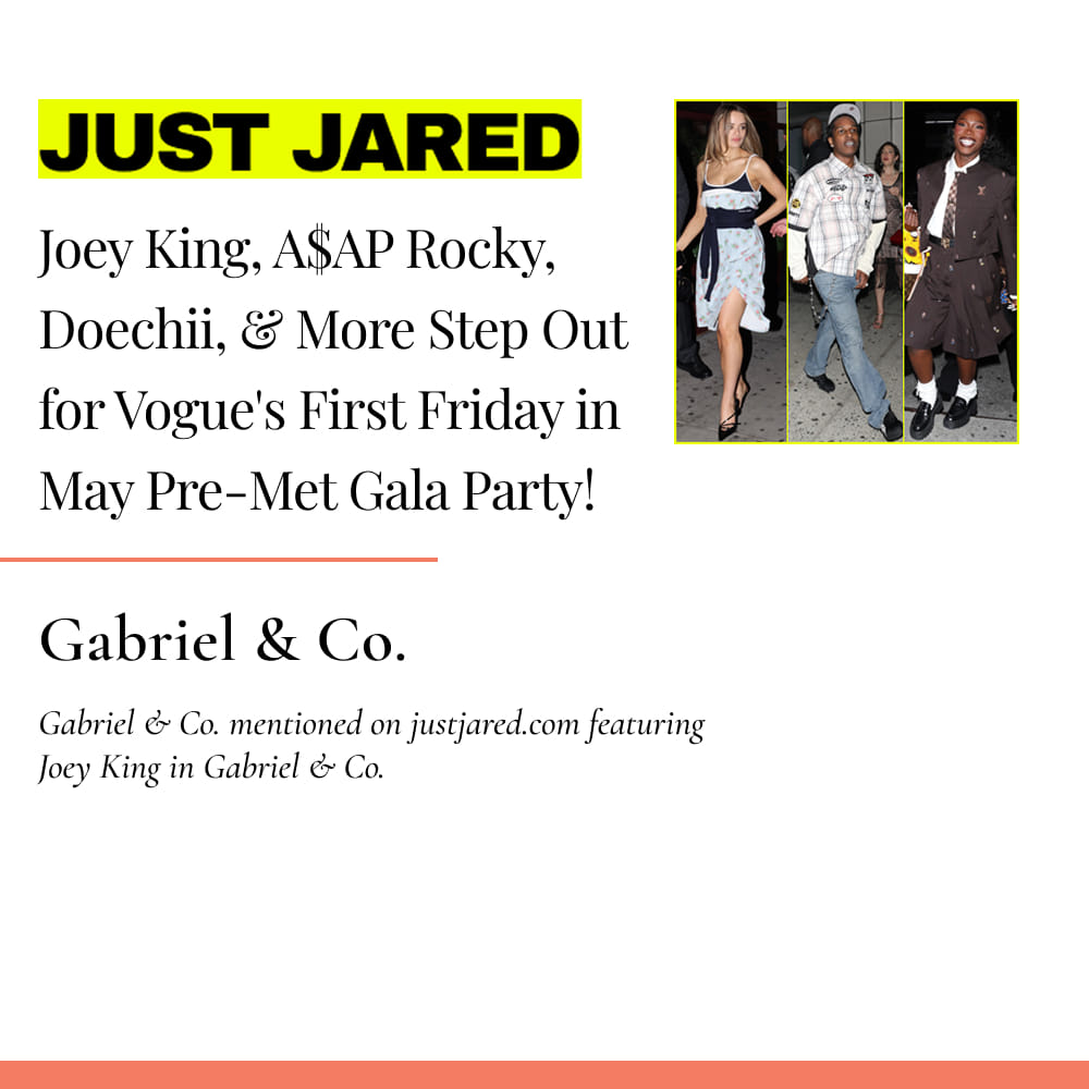 Gabriel & Co. mentioned on justjared.com in 