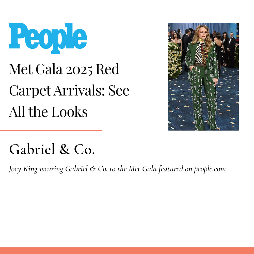 Joey King wearing Gabriel & Co. to the Met Gala featured on people.com 
