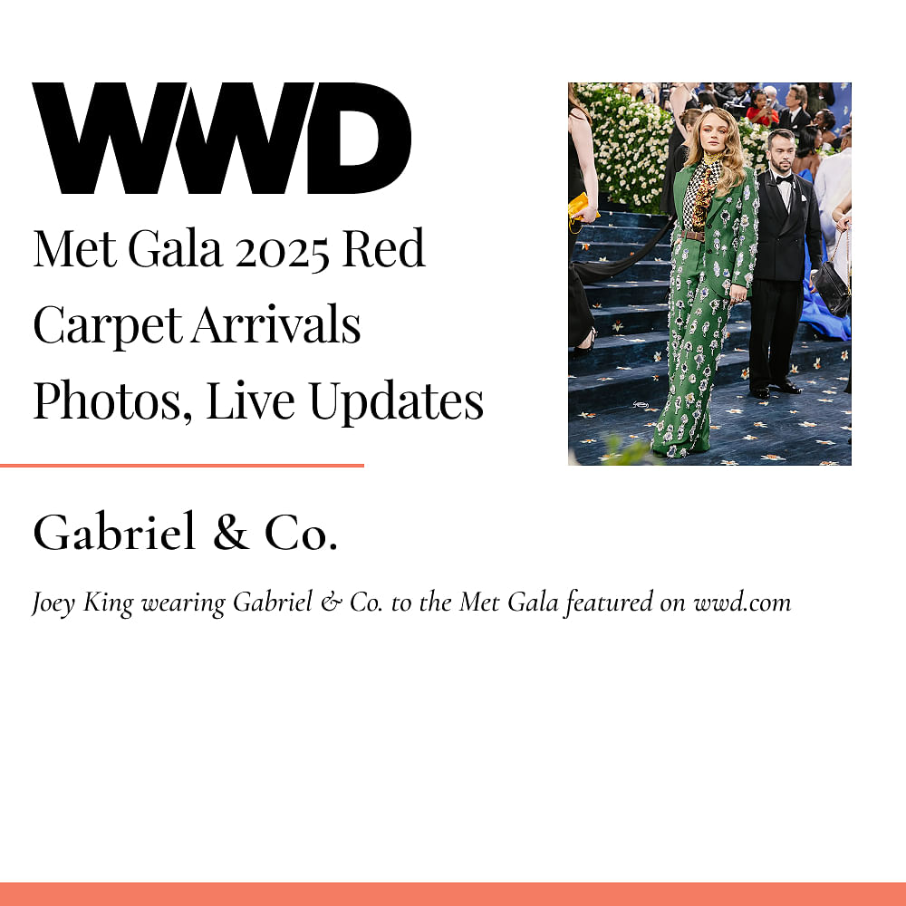 Joey King wearing Gabriel & Co. to the Met Gala featured on wwd.com