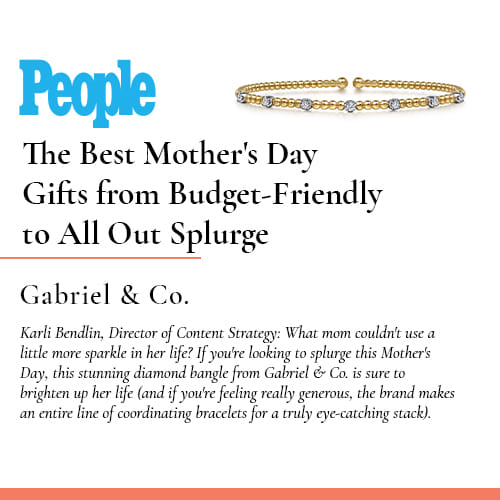 Gabriel & Co. Bujukan Diamond Stations Bangle featured on People.com in 