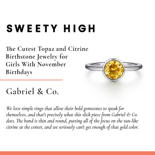 The Cutest Topaz and Citrine Birthstone Jewelry for Girls With November Birthdays