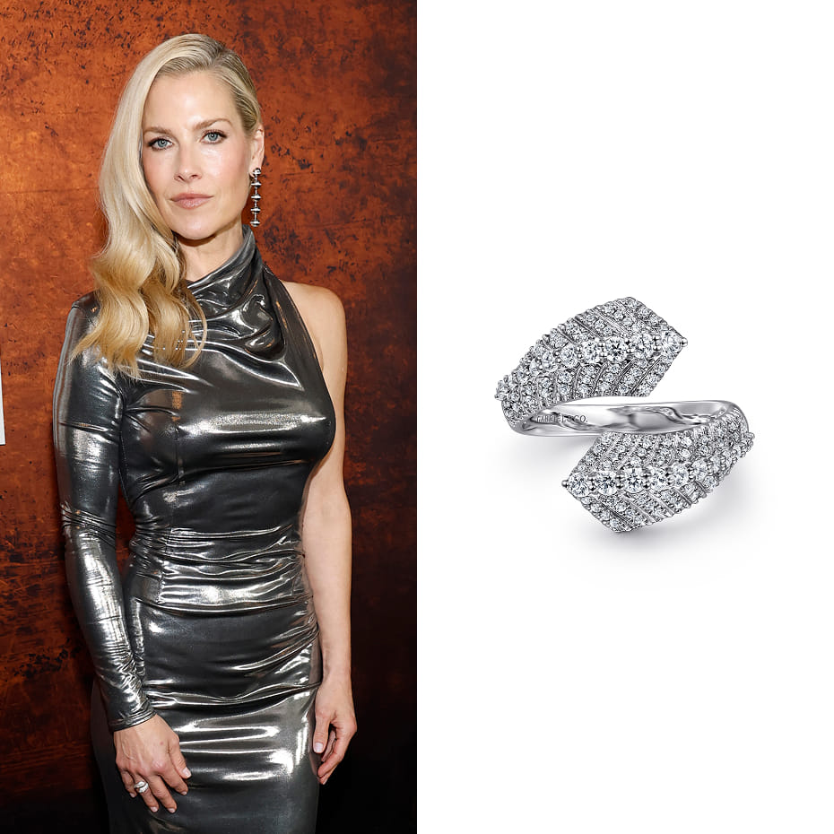 Ali Larter attended the Landman Season 2 Premiere in New York City, wearing the 14K White Gold Diamond Bypass Ring.
