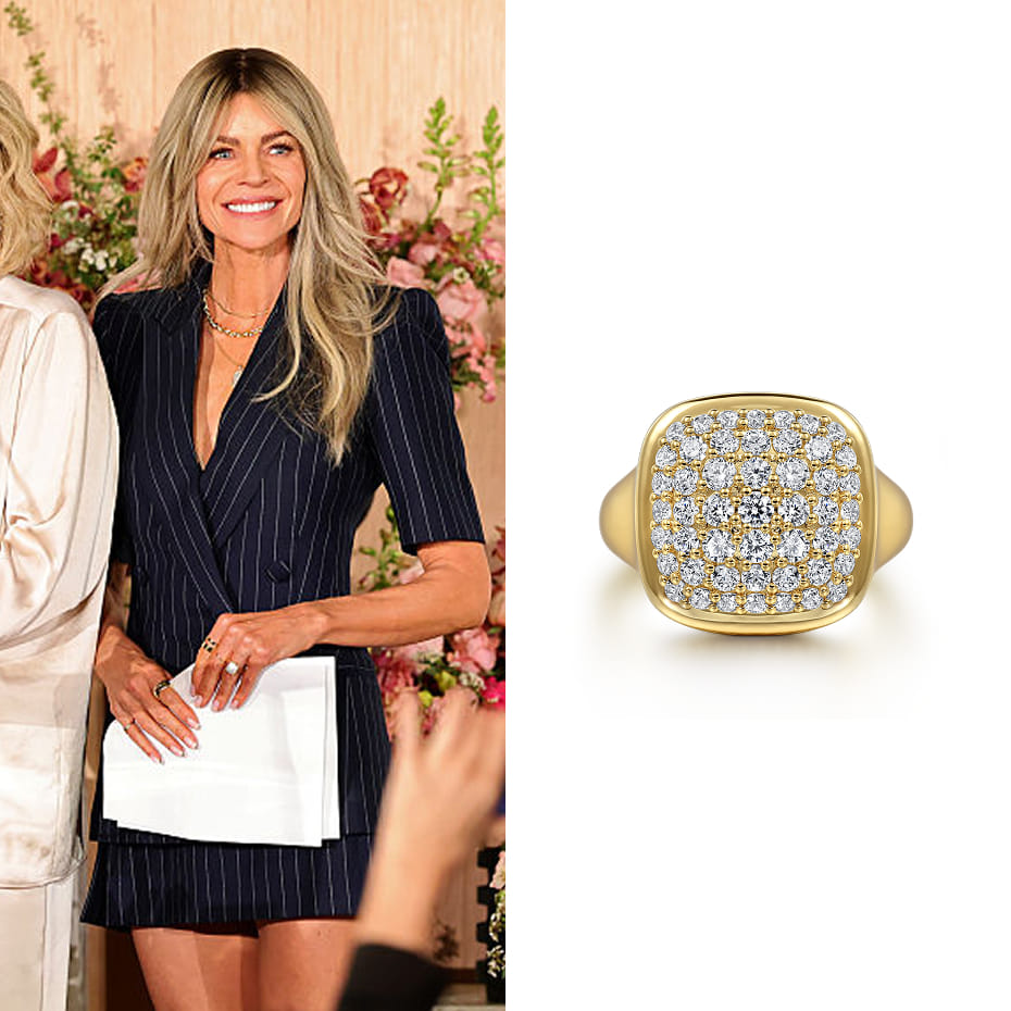 Actress, Kaitlin Olson, attended Variety’s FYC TV FEST at 1 Hotel West Hollywood wearing the 14K Yellow Gold Diamond Signet Ring. 