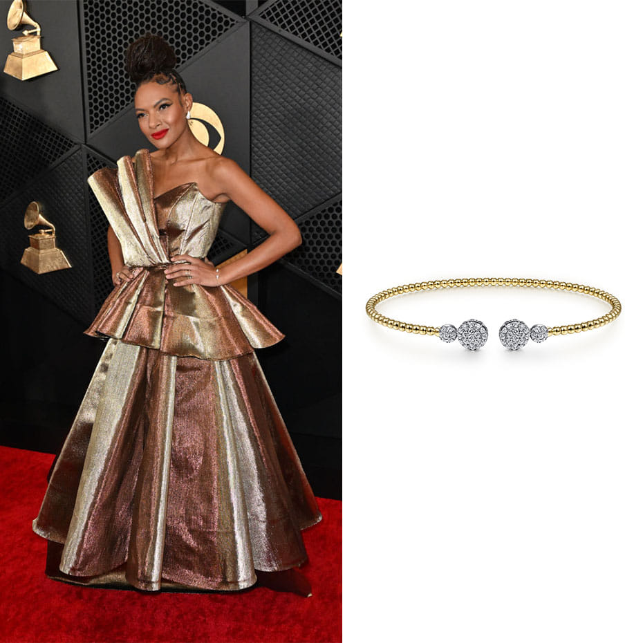 Allison Russell wore Gabriel & Co.