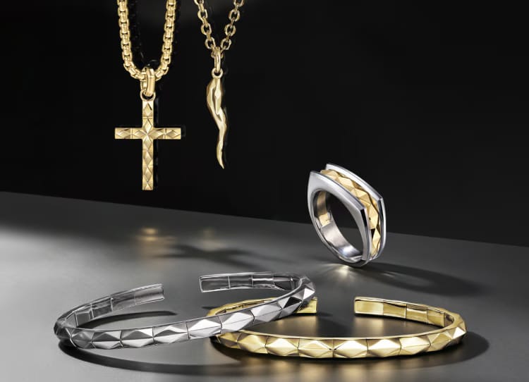 Men's Jewelry - The Facets Collection banner - Gabriel & Co.