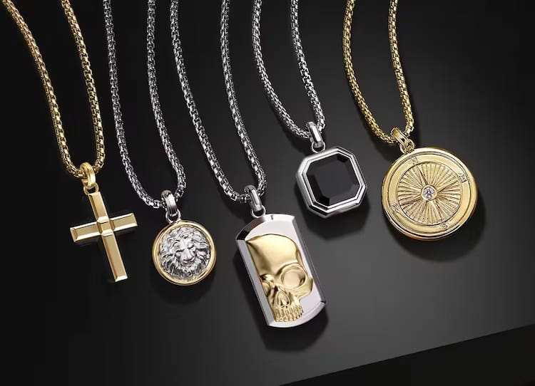 mens pendants banner - Gabriel & Co.