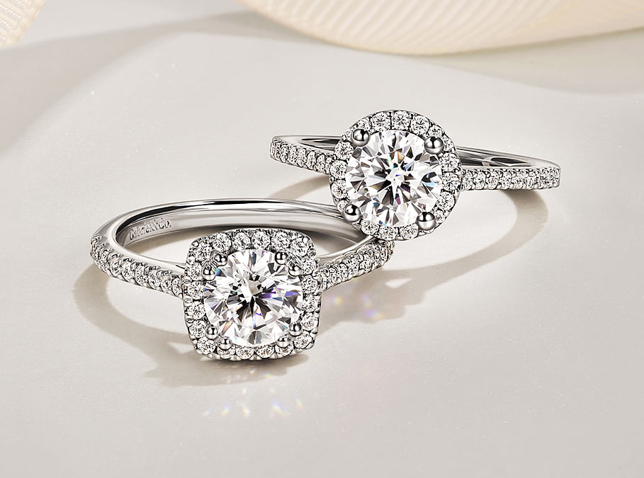 Round Cut Diamond Engagement Rings: Simple Circular Design | Gabriel & Co.