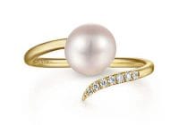 Diamond Pearl Ring