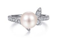 Diamond Pearl Ring