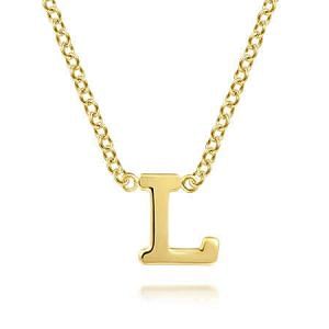 Gold Initial Necklace - A Classic Gift Choice