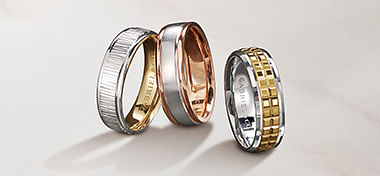 Wedding Rings in Two-Tone Metals - A Lavish Affair
