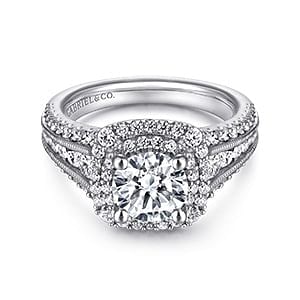 Double Halo Engagement Rings - Double the Grandiose