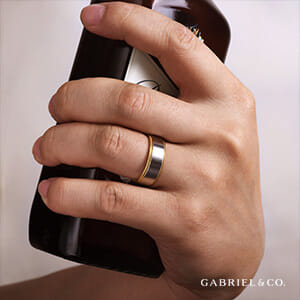 Wedding Rings in Two Tone