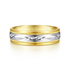 Wedding Rings in Two Tone