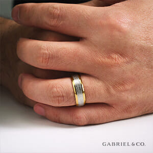 Wedding Rings in Two Tone