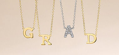 Learn the Art of Layering Initial Necklaces, with Us