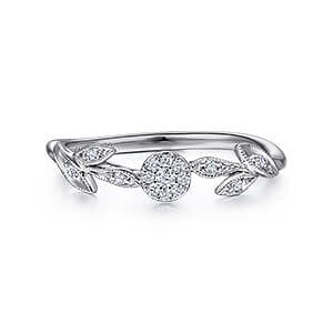 White Gold Diamond Promise Ring Seleena