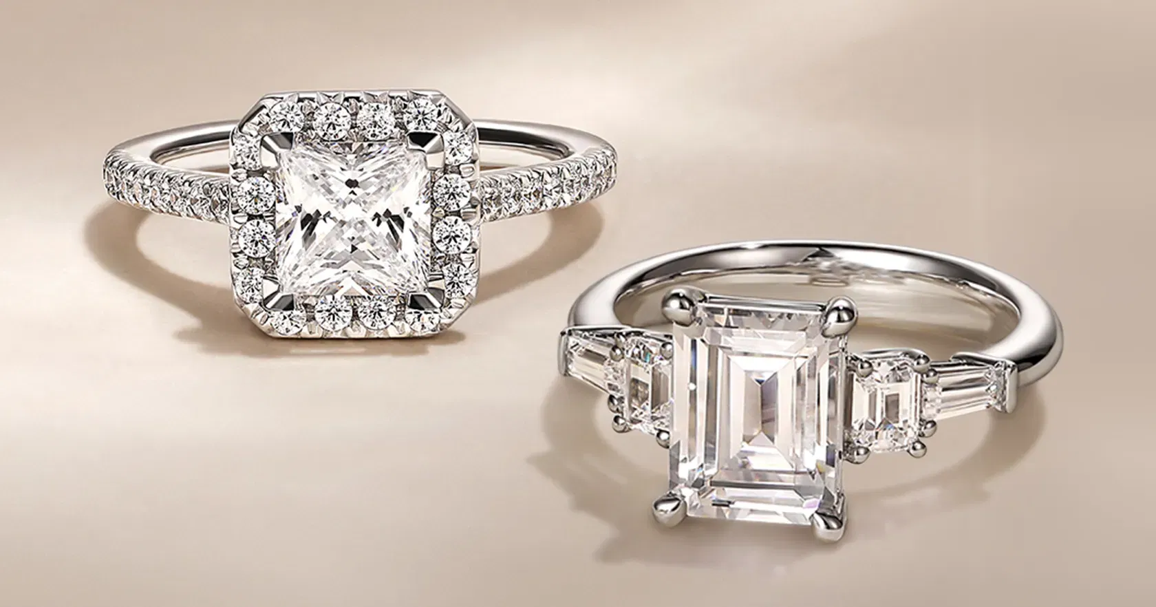 Emerald Cut vs. Princess Cut Diamonds - Which Diamond Shape Wins?