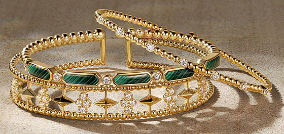 Gold Beaded Bracelet Stack