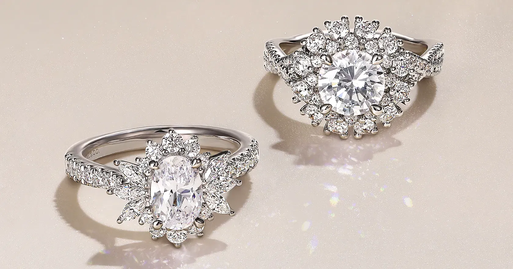 Double Halo Engagement Rings – Double the Grandiose