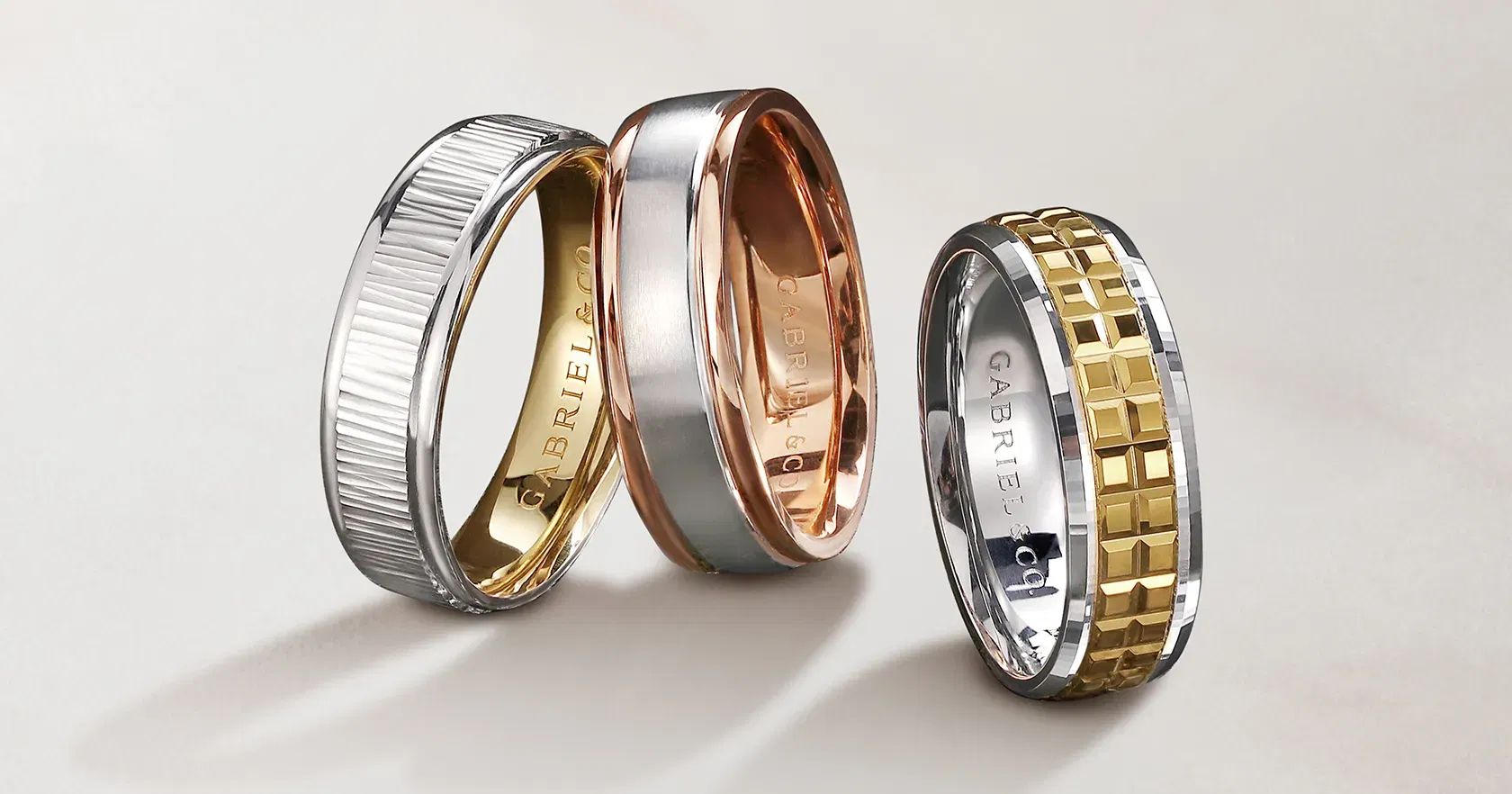 Wedding Rings in Two-Tone Metals - A Lavish Affair