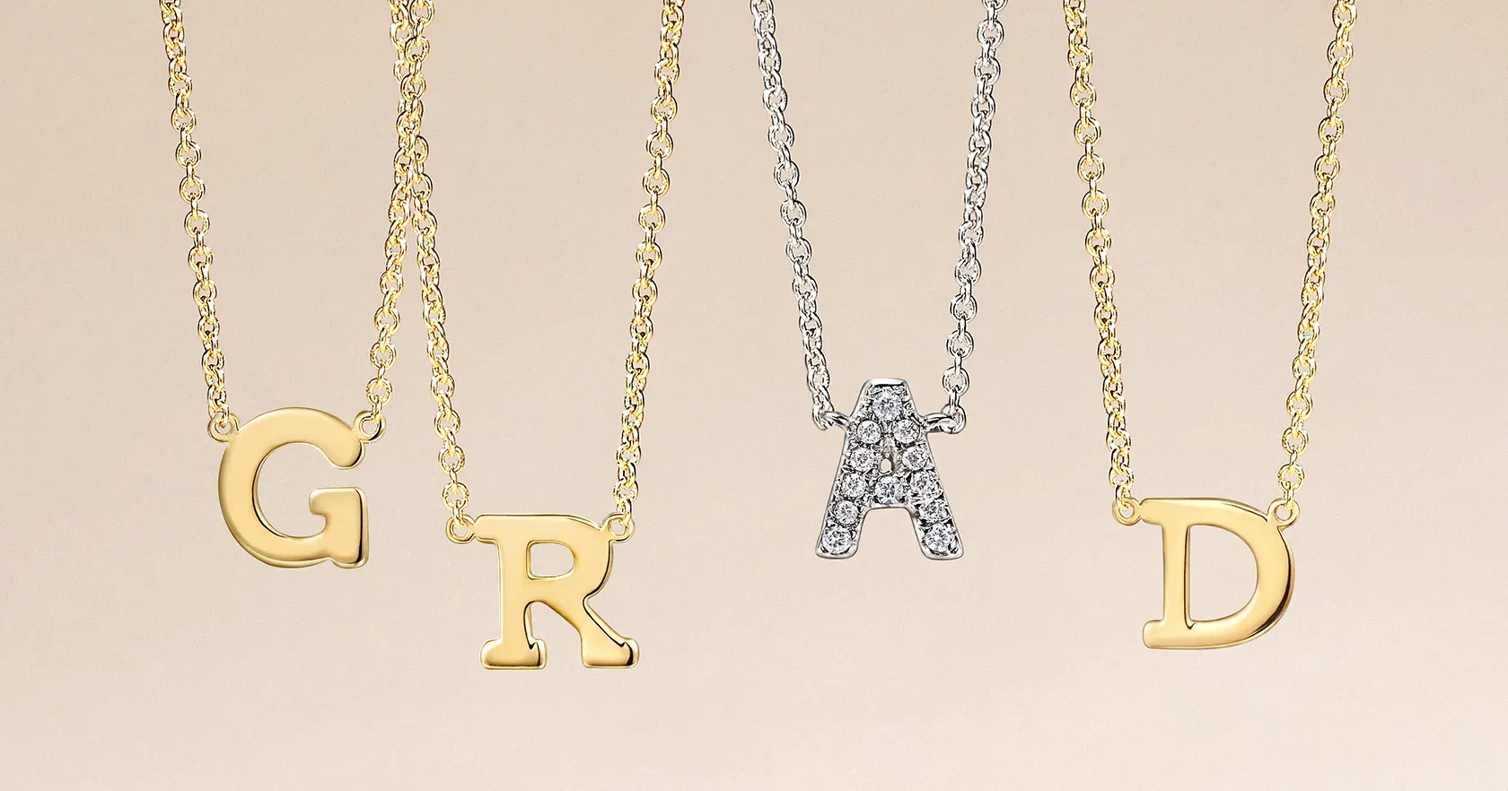 Learn the Art of Layering Initial Necklaces, with Us