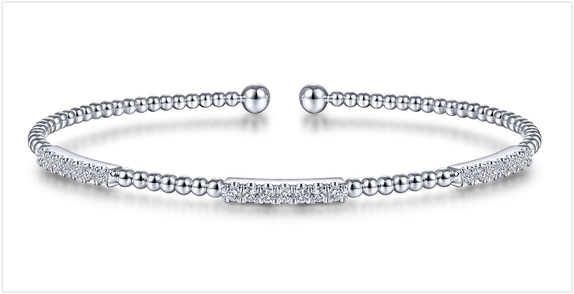 White Gold Diamond Bangle