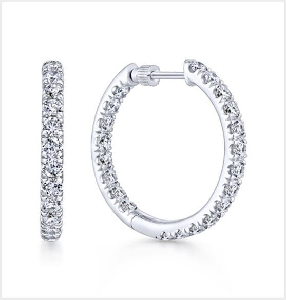 White Gold Diamond Earrings