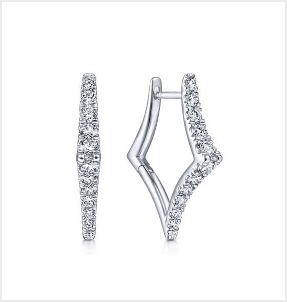 White Gold Diamond Earrings