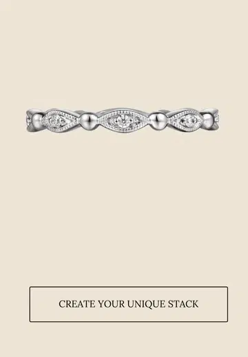 14K Yellow Gold Pink Tourmaline Stackable Ring